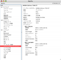 MacProシステムプロファイル